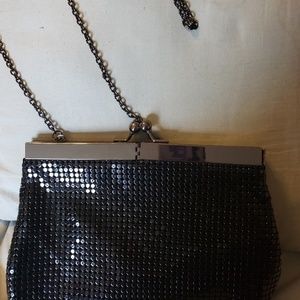 Roaring 20s Style Black Sequined Purse